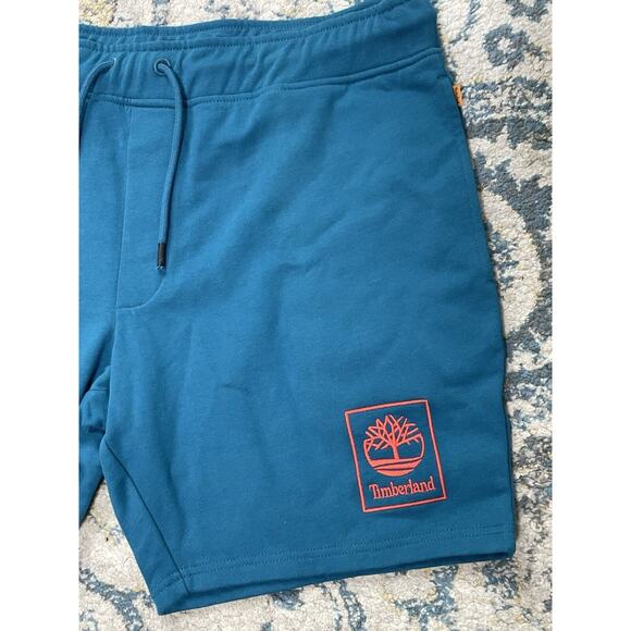 Timberland Athletic Shorts Blue Mens XXL Drawstring & Pockets New - Picture 3 of 6